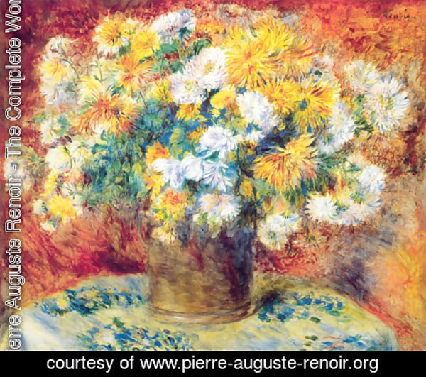 Pierre Auguste Renoir - Chrysanthemums