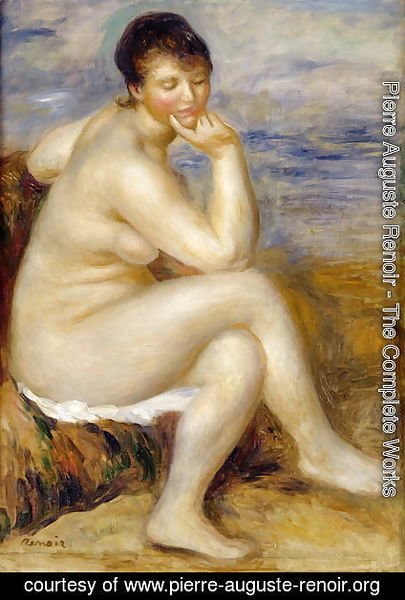 Bather Seated on a Rock 1882