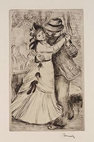 Pierre Auguste Renoir - La Danse A La Campagne 2e Planche (Stella 2)