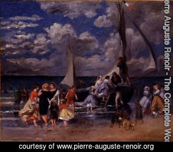 Pierre Auguste Renoir - Reunion Autour D'Un Bateau
