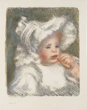 Pierre Auguste Renoir - L'Enfant Au Biscuit (Jean Renoir)