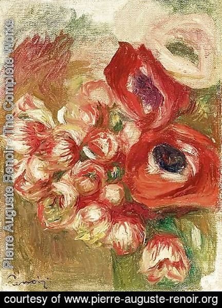 Pierre Auguste Renoir - Anemones Et Roses