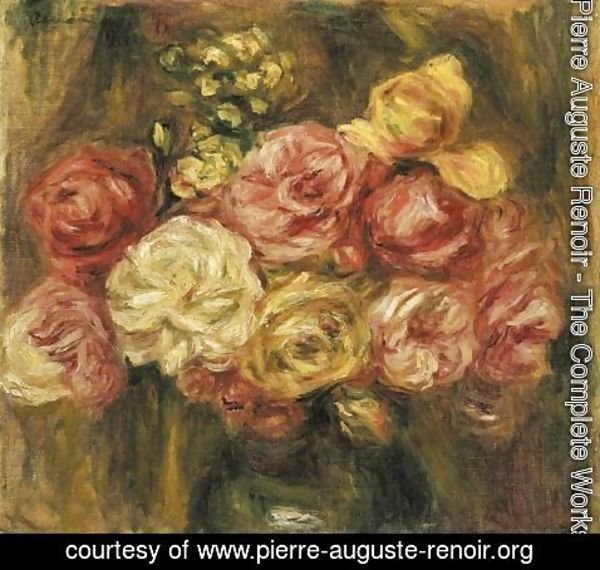 Pierre Auguste Renoir - Bouquet De Roses