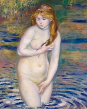 Pierre Auguste Renoir - Jeune Femme Se Baignant