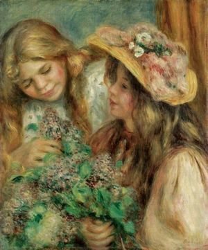 Pierre Auguste Renoir - Jeunes Filles Aux Lilas