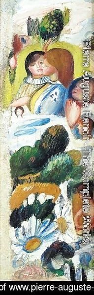 Pierre Auguste Renoir - Etude De Personnages, Paysage Et Fleurs
