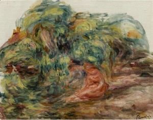 Pierre Auguste Renoir - Deux Femmes Dans Un Jardin