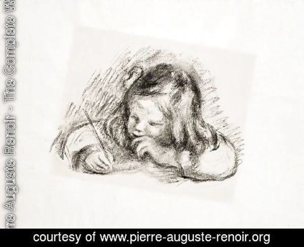 Pierre Auguste Renoir - Le Petit Garcon Au Porte-Plume