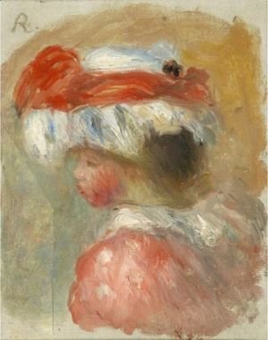 Pierre Auguste Renoir - Jeune Fille A La Charlotte