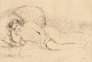 Pierre Auguste Renoir - Femme Couchee