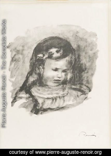 Pierre Auguste Renoir - Claude Renoir La Tete Baisee