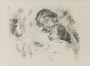 Pierre Auguste Renoir - Une Mere Et Deux Enfants