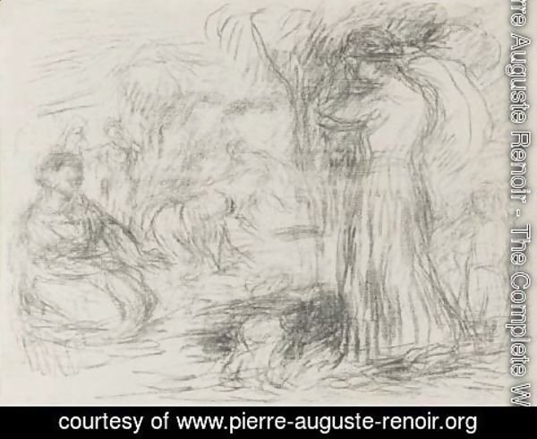 Pierre Auguste Renoir - Les Laveuses, Ire Pensee