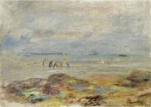 Pierre Auguste Renoir - Rochers Avec Pecheurs De Crevettes