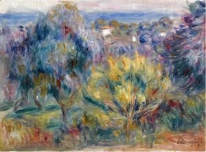 Pierre Auguste Renoir - Paysage Avec Vue Sur La Mer
