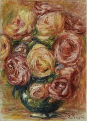 Pierre Auguste Renoir - Vase De Roses