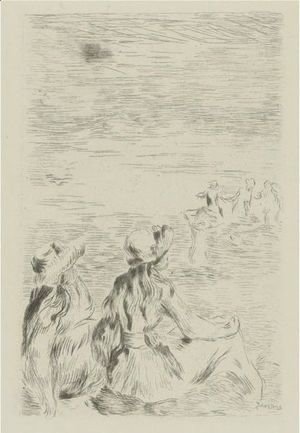 Pierre Auguste Renoir - Sur La Plage, A Bernaval