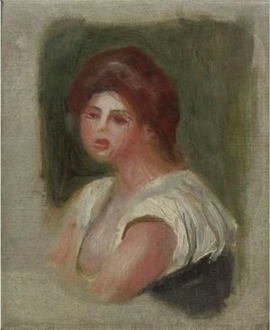 Pierre Auguste Renoir - Portrait De Jeune Femme