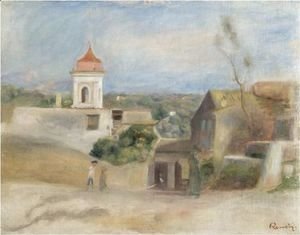 Pierre Auguste Renoir - Paysage Et Chapelle - Paysage A Cagnes