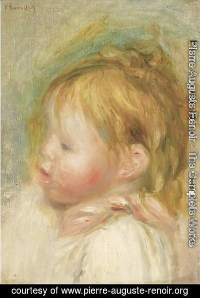 Pierre Auguste Renoir - Portrait D'Enfant