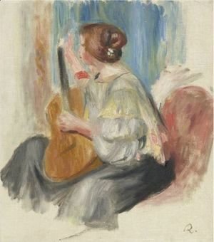 Pierre Auguste Renoir - Femme A La Guitare
