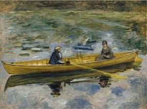 Pierre Auguste Renoir - Claude Monet Et Mme Henriot