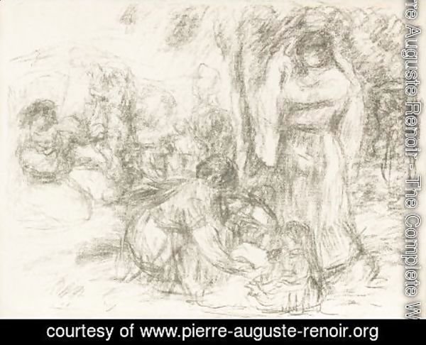 Pierre Auguste Renoir - Les Laveuses, 2e Pensee