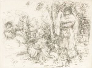 Pierre Auguste Renoir - Les Laveuses, 2e Pensee