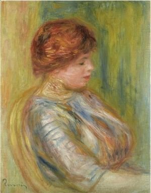 Pierre Auguste Renoir - Portrait De Femme Assise Dans Un Fauteuil