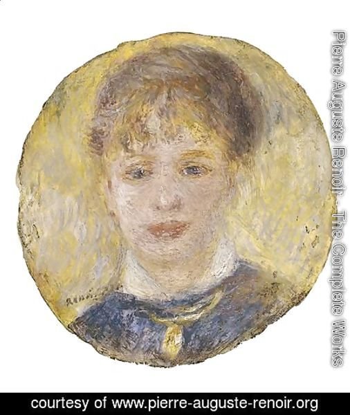 Pierre Auguste Renoir - Tete De Femme (Jeanne Samary)
