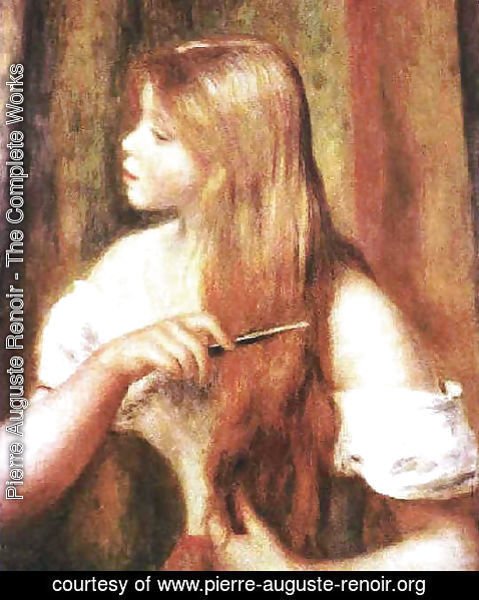 Pierre Auguste Renoir - Girl Combing Her Hair