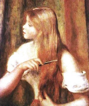 Pierre Auguste Renoir - Girl Combing Her Hair