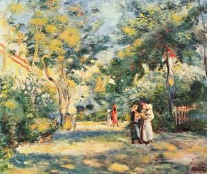 Pierre Auguste Renoir - A Garden in Montmartre