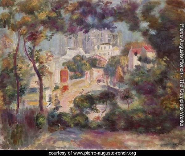 Landscape with view of Sacre-Coeur