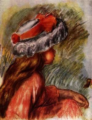 Pierre Auguste Renoir - Head of a Girl 2