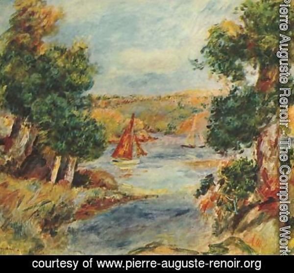 Pierre Auguste Renoir - Segelboote bei Cagnes