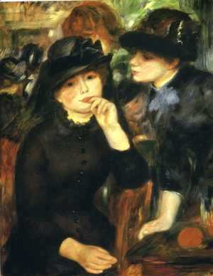 Pierre Auguste Renoir - Two girls in black