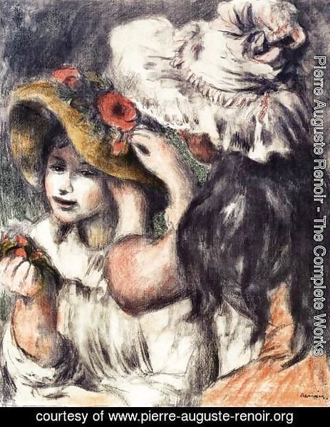 Pierre Auguste Renoir - Pinning the Hat