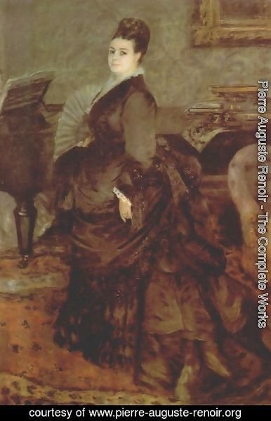 Pierre Auguste Renoir - Portrait of a woman (Mme. Georges Hartmann)