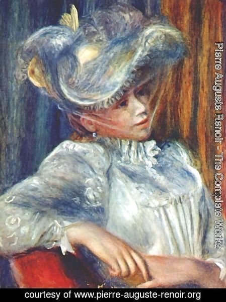 Pierre Auguste Renoir - Woman in a hat