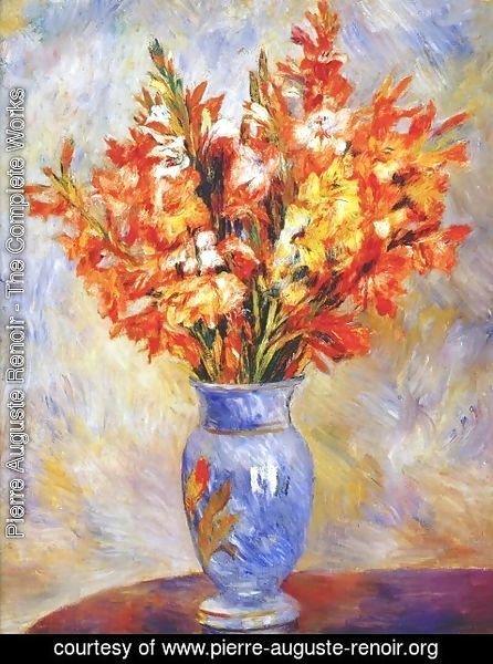 Pierre Auguste Renoir - Gladioli 2