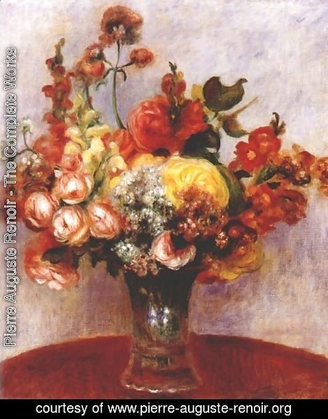 Pierre Auguste Renoir - Flowers in a vase 2