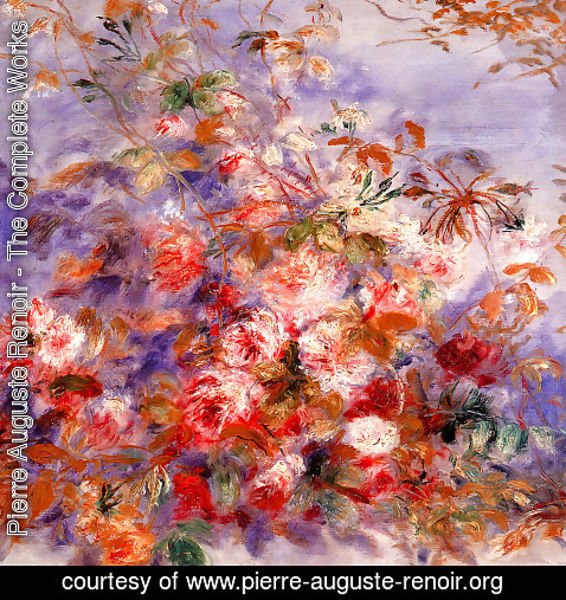 Pierre Auguste Renoir - Roses By The Window