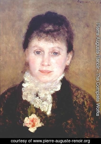 Pierre Auguste Renoir - Woman with a white jabot