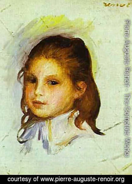 Pierre Auguste Renoir - Girl with Brown Hair