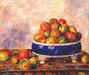 Pierre Auguste Renoir - Apples in a dish