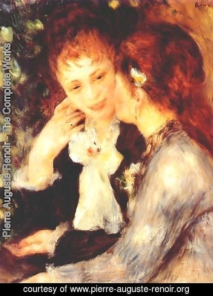 Pierre Auguste Renoir - Young women talking (confidences)
