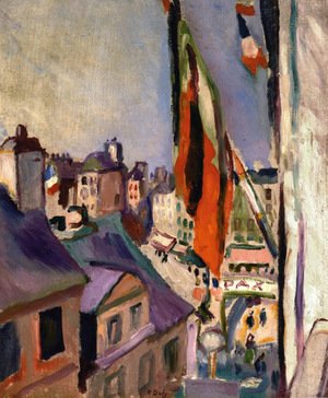 Pierre Auguste Renoir - Flag Decorated Street