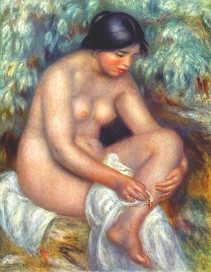 Pierre Auguste Renoir - Bather wiping a wound