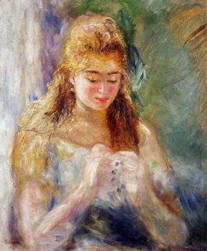 Pierre Auguste Renoir - A Needlewoman